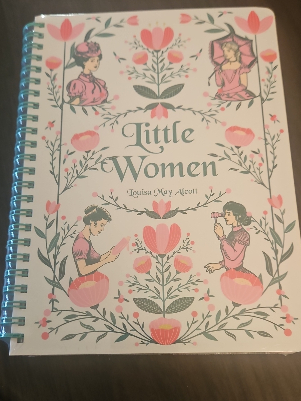 Little Women Floral Spiral Notebook .